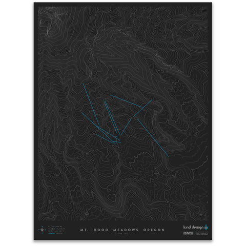 MT. HOOD MEADOWS OREGON - TOPO MAP