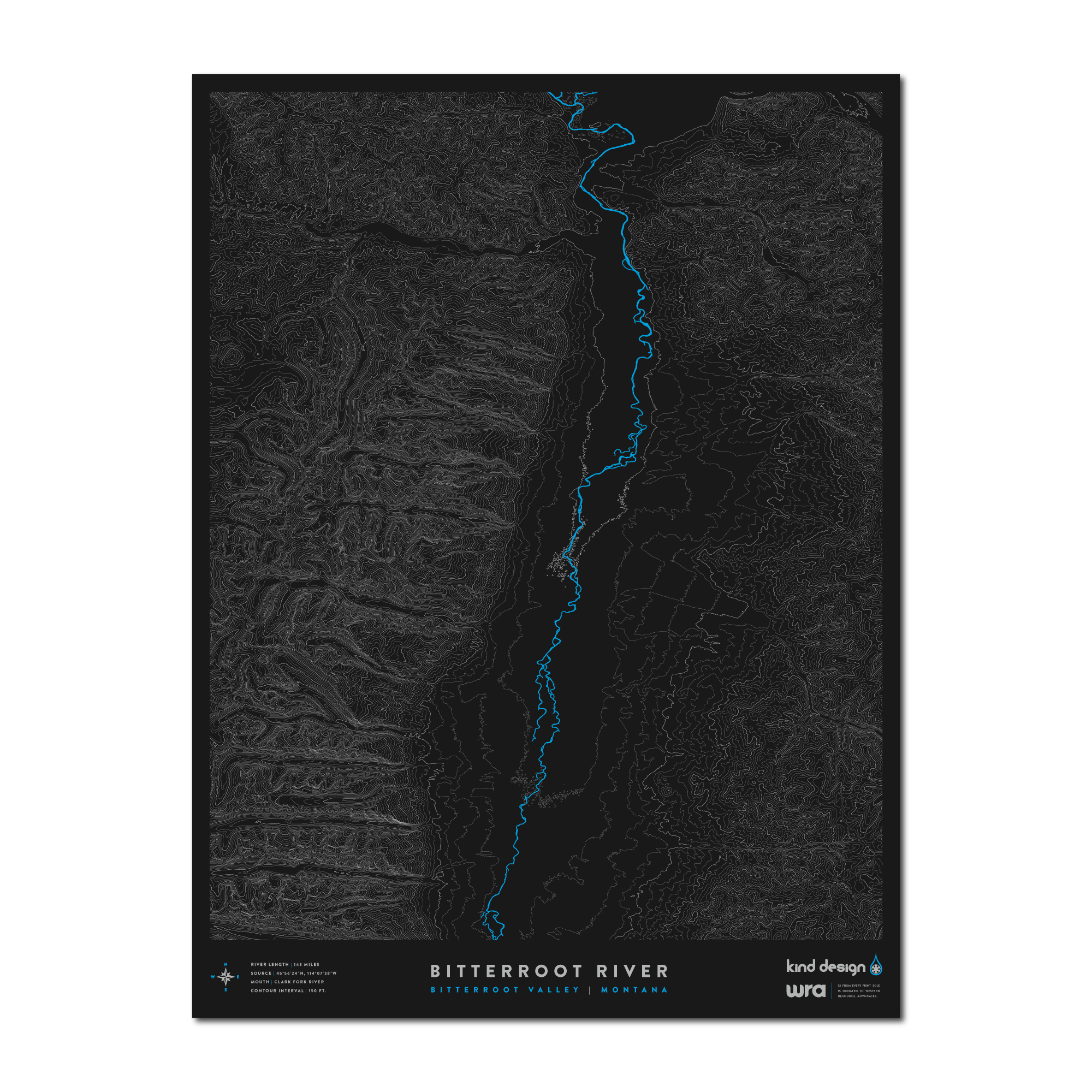 BITTERROOT RIVER, MT Kind Design