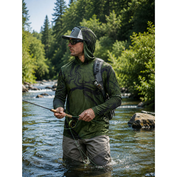 RIVER TOPO SUN HOODIE