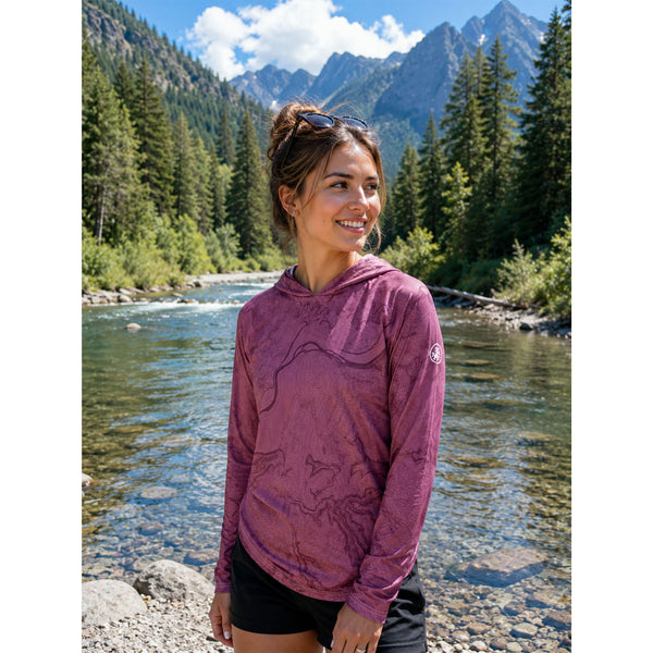 RIVER TOPO SUN HOODIE