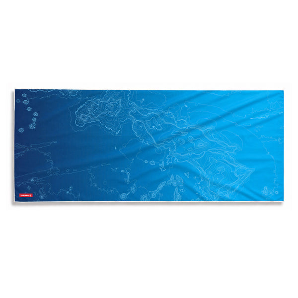 Hawaii TopoTowel™ / OCEAN BLUE