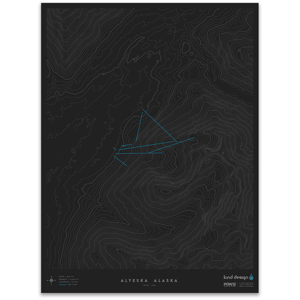 ALYESKA ALASKA - TOPO MAP