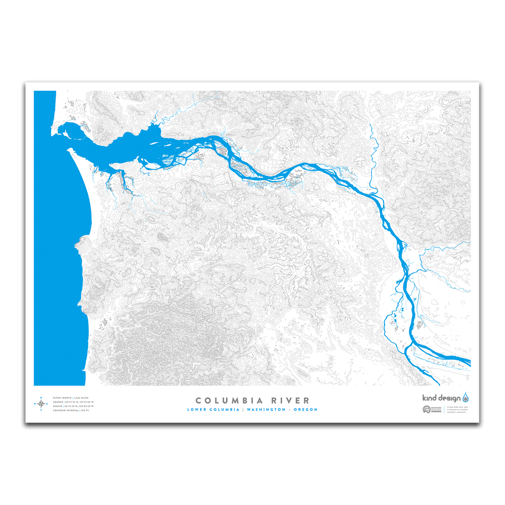 Columbia River Map