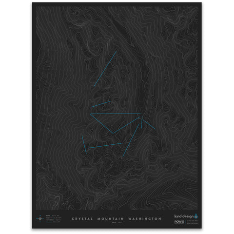 CRYSTAL MOUNTAIN WASHINGTON - TOPO MAP