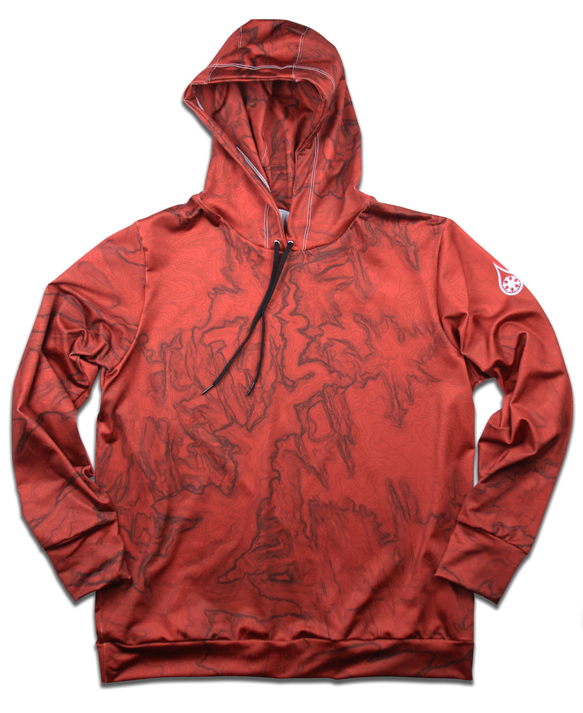 NATIONAL PARK TOPO HOODIE / RED