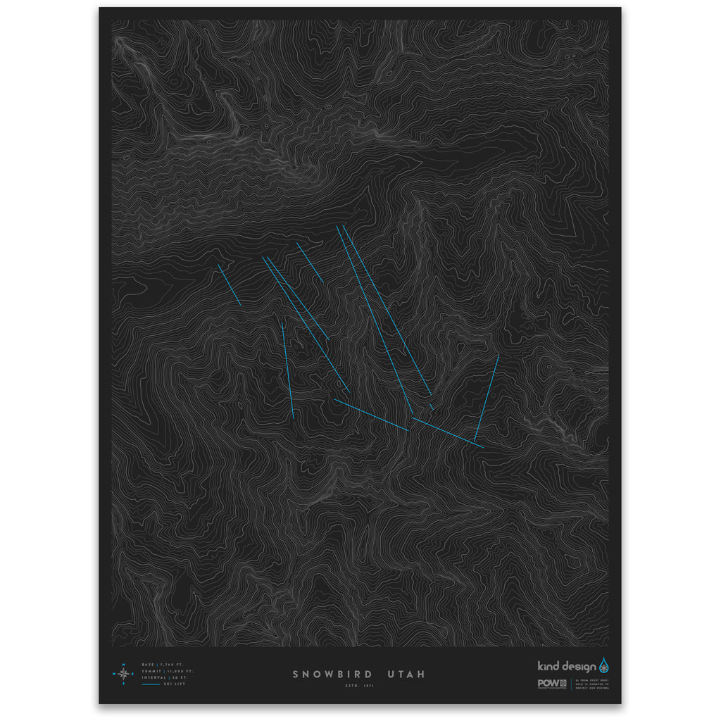 SNOWBIRD UTAH - TOPO MAP
