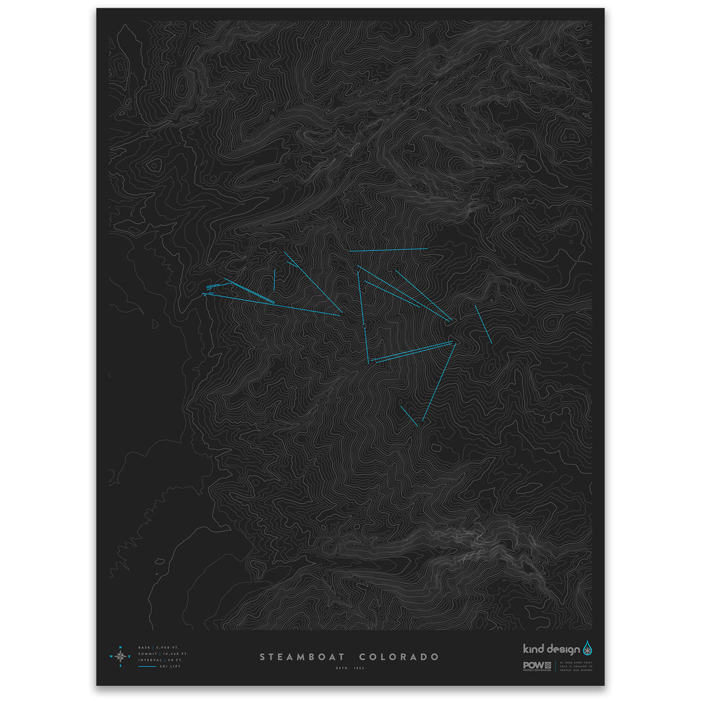 STEAMBOAT COLORADO - TOPO MAP