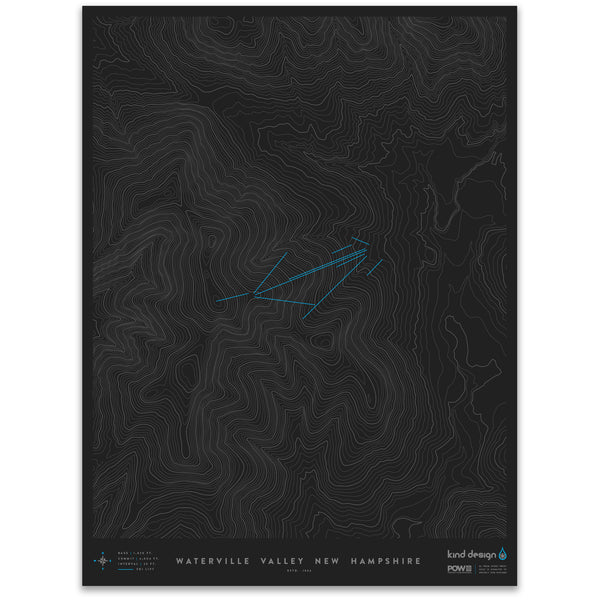 WATERVILLE VALLEY NEW HAMPSHIRE - TOPO MAP