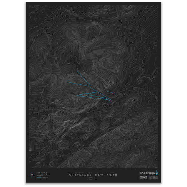 WHITEFACE NEW YORK - TOPO MAP